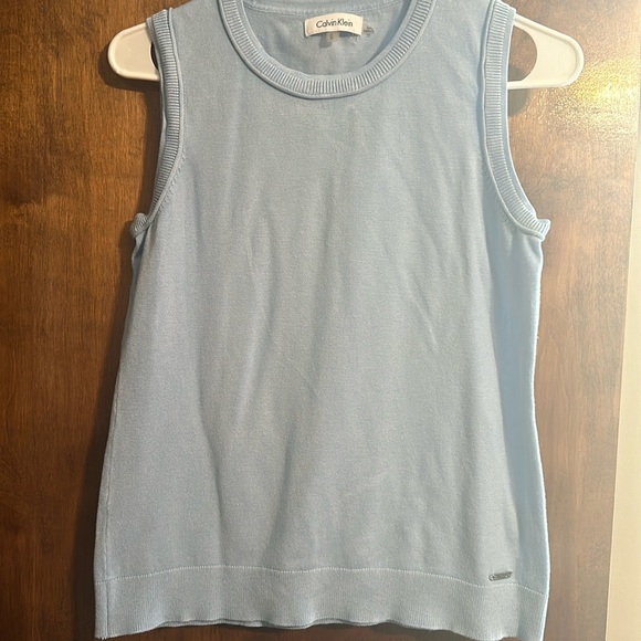 Calvin Klein Blue Sweater Vest Top - Picture 1 of 6